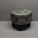 Small Foot Rest Stool Ottoman, Line Round Short Low Foostool for Chair, Under Office Desk, Living Room