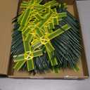 Zeyune 100 Pcs Palm Cross and Artificial Palm Leaves Sunday Hand Held Portable Prayer Crosses Artificial Plastic Holding Cross for Easter Church Events Decor