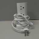 Power Strip Tower with Multiple Outlets, Flat Plug Surge Protector Tower Extension Cord with 12 AC Outlets 4 USB Ports (2 USB C), 6FT Cord Power Tower Surge Protector for Home Office Dorm Room, White