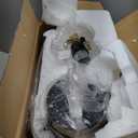 OYEARS 23" Table Lamps for Living Room Set of 2 Bedside Lamps for Night Stands Bedroom Lamps Farmhouse Rattan Boho Lamp Glass Nightlight End Table Lamp with USB C+A (Blue),Two Light Points