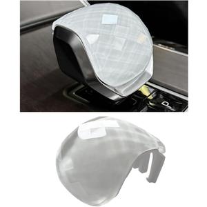 Egreat Crystal Gear Shift Knob Cover Trim Compatible with Land Rover Range Rover Sport/Vogue 2023-2025VELAR/Discovery 5 2021-2025 Interior Accessories (White)