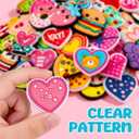 Valentines Day Cards for Kids School Classroom - 36 Valentine Cards with 72 Unique Shoe Charms, 6 Cute Designs - Valentine Exchange Gift for Boys Girls, Funny Valentines Cards for Kids Party Favors