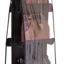 AARAINBOW 1 Pack Hanging Handbag Purse Organizer for Closet, Womens Purse Storage Organizers, Hand bag Organizer Holder, Wardrobe Purse Organizer 8 Pockets Space Saving 41 L x 13.5W (B-Black)