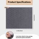 100 Pcs Oil Absorbent Pads - 10"x13" Oil Spill Mats for Garage, Workshop & Auto Repair, Reusable, Fast Cleanup for Oil, Grease & Coolant (Grey, Boxed)