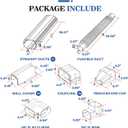 LyPrem 25Ft Mini Split Line Set Cover 4" PVC Line Cover Kit for Mini Split and Central Air Conditioner & Heat Pump