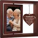 Vetbuosa Memorial Gifts for Loss of Husband Picture Frame, Sympathy Gifts for Loss of Husband, Bereavement Remembrance Funeral Condolence Gifts for Loss of Husband, Fits 4x6 In Photo