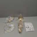 NUPTIO 2 Pcs Versatile Metal Flower Arrangement & 2 Pcs Artificial Flower Set for Wedding Party Dinner Centerpiece Event Restaurant Hotel Decoration