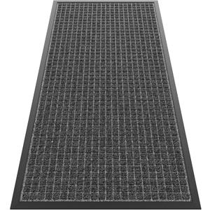 Sturdy Front Door Mat Outside Entrance, 4' x 2' All-Season All-Weather Doormat Waterproof, Stain and Fade Resistant, Natural Rubber Indoor Outdoor Welcome Door Mat Dirt Trapper (48" x 24")