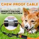 Retractable Dog Leash 18.2 ft Chew Proof Cable Included 360 Tangle-Free Design Heavy Duty Reflective Leash Soft Anti-Slip Grip Outdoor Daily for Small Medium Large Dogs up to 110 lbs (Orange)