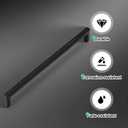 256mm (10") Center to Center Matte Black Stainless Steel Cabinet Handles 20 Pack - Kitchen Drawer Pulls & Dresser Knobs, Durable Cabinet Hardware
