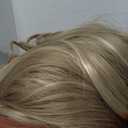 Haloo Blonde Wigs with Bangs - 19 Inch Natural Wavy Synthetic Heat Resistant Medium Length Hair Wigs for Women, Daily Party, Dirty Blonde