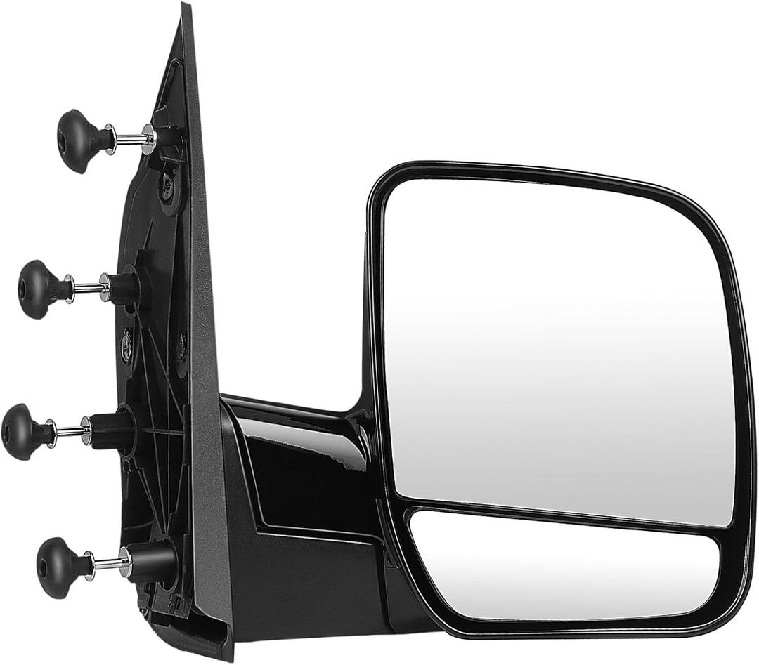 ECCPP Folding Manual Side View Mirrors Right Passenger Side Tow Mirror Replacement fit for 2002 2003 2004 2005 2006 2007 2008 For Ford E150 E250 E350 E450 E550 Econoline Van (Passenger Side (RH))