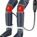 SLOTHMORE Leg Massager for Circulation and Pain Relief, Air Compression Foot Massager with 3 Heat Levels 4 Modes, 4-in-1 Foot Calf Knee & Thigh, Knee Heating Therapy, Gift for Mom Dad