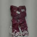 DEEKA 12PCS Collegiate Style Cheer Bows with Glitter Chevrons Tail Skinny College Cheerleader Ponytail Holder for Volleyball Softball Girls (Burgundy/Silver/White)