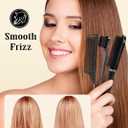 Slick Back Hair Brush & Hair Wax Stick Set - Frizz Control & Flyaway Smoothing - Sleek Ponytails, Buns, Edges - Styling Cream/Gel/Balm/Pomade Stick for Women - Styling Accessories for Girls & Kids