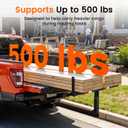 Truck Bed Extender Hitch Mount, Pickup Truck Bed Extender, 2 in 1 Design 500lbs Capacity Truck Bed Extension for Kayak Canoe Ladder Lumber
