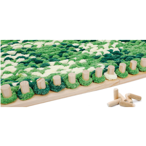 Zlshmoee 72" Chunky Knitting Loom for Blanket Making Beech Wood Frame, Portable DIY Hand Knitting Kit for Beginners, Reusable Blanket Loom for Bulky Yarn Crafts & Gifts, 1 pcs