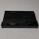 Wireless Keyboard and Mouse Combo, 2.4G Full Size Wave Keys Ergonomic Keyboard with Wrist Rest and 3-Level DPI Adjustable Wireless Ergonomic Mouse for Windows, Mac OS Desktop/Laptop/PC(Black)