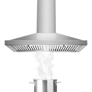 Range Hood, Range Hoods 30 inch Stainless Steel, 450 CFM Kitchen Hood with LED Light Baffle Filters, 3 Speed Exhaust Fan Vent Hood