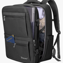 BALEINE Travel Backpack for Women Men, Large Sturdy Carry On Laptop Backpack Gifts for Business, Casual, Weekender, Hiking (Large, Black)