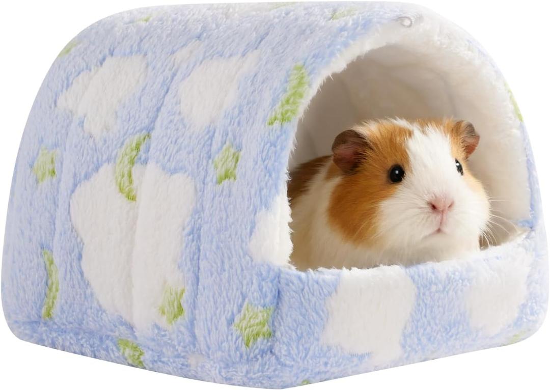 Guinea Pig Hideout Guinea Pig House,Washable Hamster House Small Animal Cage Accessories for Mouse Chinchillas Hamsters Hedgehogs Ferrets Bearded Dragons and Rats