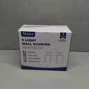 SEABLE Bathroom Light Fixtures, 2-Light Brushed Nickel Vanity Lights, Modern Bathroom Lighting Fixtures Over Mirror with Clear Glass Shade, Wall Sconce Lighting for Bedroom Living Room