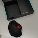 Nulea M511 Wireless Trackball Mouse, Rechargeable Ergonomic Thumb-Control Mouse with Tilt Stand, Smooth & Precision Tracking, 3 Device Connection (Bluetooth or USB Receiver), for PC/Mac/Laptop-Red