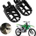 AnXin Foot Pegs Footpegs Footrests Foot for KLX300 KLX300R KLX300SM 97-07 20-24 KLX250 06-20 KLX250S 09-14 KLX250R 94-96 KLX650 93-96 Dirt Bike Black