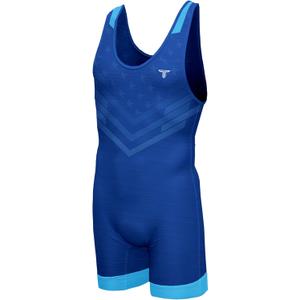 Takedown Wrestling Singlet for Men  Lightweight Compression Fit Wrestling Gear for Powerlifting & Workouts (X-Large, Starfall Red)