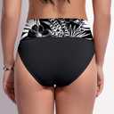Beautikini Period Swimwear Bikini Menstrual Swim Bottoms Leakproof Bathing Suits for Teens Girl (Black, L)