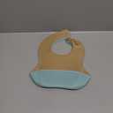 Cuddle Campus Set of 3 Silicone Bibs for Babies & Toddlers,Soft Adjustable Bibs with Pocket Food Catcher for Baby Girl,Boy (Neutral)