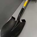 VNIMTI Heavy Duty Gardening Shovel, 56 Inch Round Blade with Fiberglass Handle (Yellow)