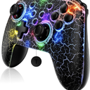 NexiGo Wireless Controller (No Deadzone) for Switch 2 and Switch, Bluetooth Controllers for Nintendo Switch with Vibration, Motion, Turbo and LED Light (Lightstorm)