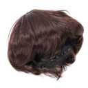ZJchao Men Wig Fashionable Synthetic Short Hair Toupee Breathable Men Hairpiece Students (Dark Brown)