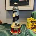 Lighthouse Model Money Bank Home Ornaments Figurines Saving Piggy Bank Home Ornaments Tabletop Figurines