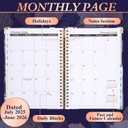 3 x 2025 Planner Weekly and Monthly, July 2025 - June 2026, Hardcover Monthly with Tabs for Home School & Office, A5(6.5" x 8.5"), Strong Twin-Wire (colorful)