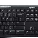 Logitech MK200 Media Combo Wired Keyboard and Mouse, Full-Size Keyboard with Easy-Access Media Controls, High-Definition Optical Mouse, Plug and Play USB Connection  Black