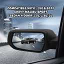 Driver Side View Mirror Compatible with Chevy Malibu 2016 2017 2018 2019 2020 2021 2022 Non Heated Without Signal Light Manual Folding LH