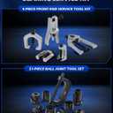 Orion Motor Tech Ball Joint Tool Kit, 26 Piece Master Ball Joint Removal Tool Kit with Ball Joint Press Tool Ball Joint Separator, Tie Rod End Tool Set with Receiving Tubes for SUV Car Pickup Truck