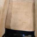 Lexicon Corduroy Pushback Recliner Chair Armchair Push Back Recliner, Solid Wood Frame and Metal Base, Easy Assembly Small Soft Single Sofa Accent Chair for Living Room/Office/Apartment, Yellow