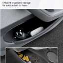 4PCS Door Side Storage Box Full-Wrap Pocket Liner compatible with 2026 2025 Tesla Model Y Juniper Accessories TPE Front and Rear Full Cover Door Side Organizer Tray