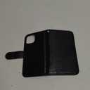 Bocasal Detachable Wallet Case for iPhone 13 Mini RFID Blocking Card Slots Holder Premium PU Leather Magnetic Kickstand Shockproof Wrist Strap Removable Flip Protective Cover 5G 5.4 inch (Black)