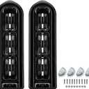 LKV Motorcycle Rear Saddlebag LED Light Inserts Support Tail Lights Filler Panel Lights for Harley Touring FLHTCU FLHTK FLTRU Road King Electra Glide 2014-2022 (Black)