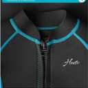 Hevto Kids Wetsuit Shorty for Boys Toddler Girls Youth 2mm Neoprene Thermal Wet Suit Front Zip for Swimming Snorkeling Surfing Diving, Size 5