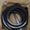 Wheelchair Rear Wheel Replacement Tire, 24 "X 1" Universal Flat-Free Polyurethane Tire,Equipped With Installation Tools, Wheelchair Accessories For All Brands(1 Pair) (Black)