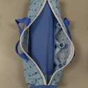 BABESIDE Baby Doll Crib Set for 18 Inch Dolls, Foldable Baby Doll Bed Playpen Toy Crib with Storage Bag for Reborn Baby Doll Accessories, Blue Babydoll Pack and Play