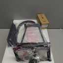 Modern 14.6 Inch Outdoor Wall Sconce Light with Water Ripple Glass in Black Finish, Aluminum Porch Light for Gardens, Garage, Yards and Entryway, E26 Socket