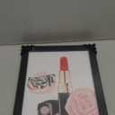 Framed Pink Fashion Wall Art Prints with FRAME Set of 6 Makeup Art Pictures Wall Decor Canvas Print Poster Modern Girls Room Decor for Bedroom Decor (Pink Wall Art, 8"x10" FRAMED)