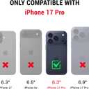 DJDUCK Designed for iPhone 17 Pro Case Wallet with Card Holder, [Magnetic Clasp Cover] [RFID Blocking Leather Protection] Shockproof Women Men Cases 6.3 Inch for Apple 17 Pro Light Brown