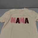 MODNTOGA Mommy and Me Matching Tee Tops Mama's Girl Summer T-Shirt Mother and Daughter Gift Crewneck Family Shirts(Mama Beige, M)